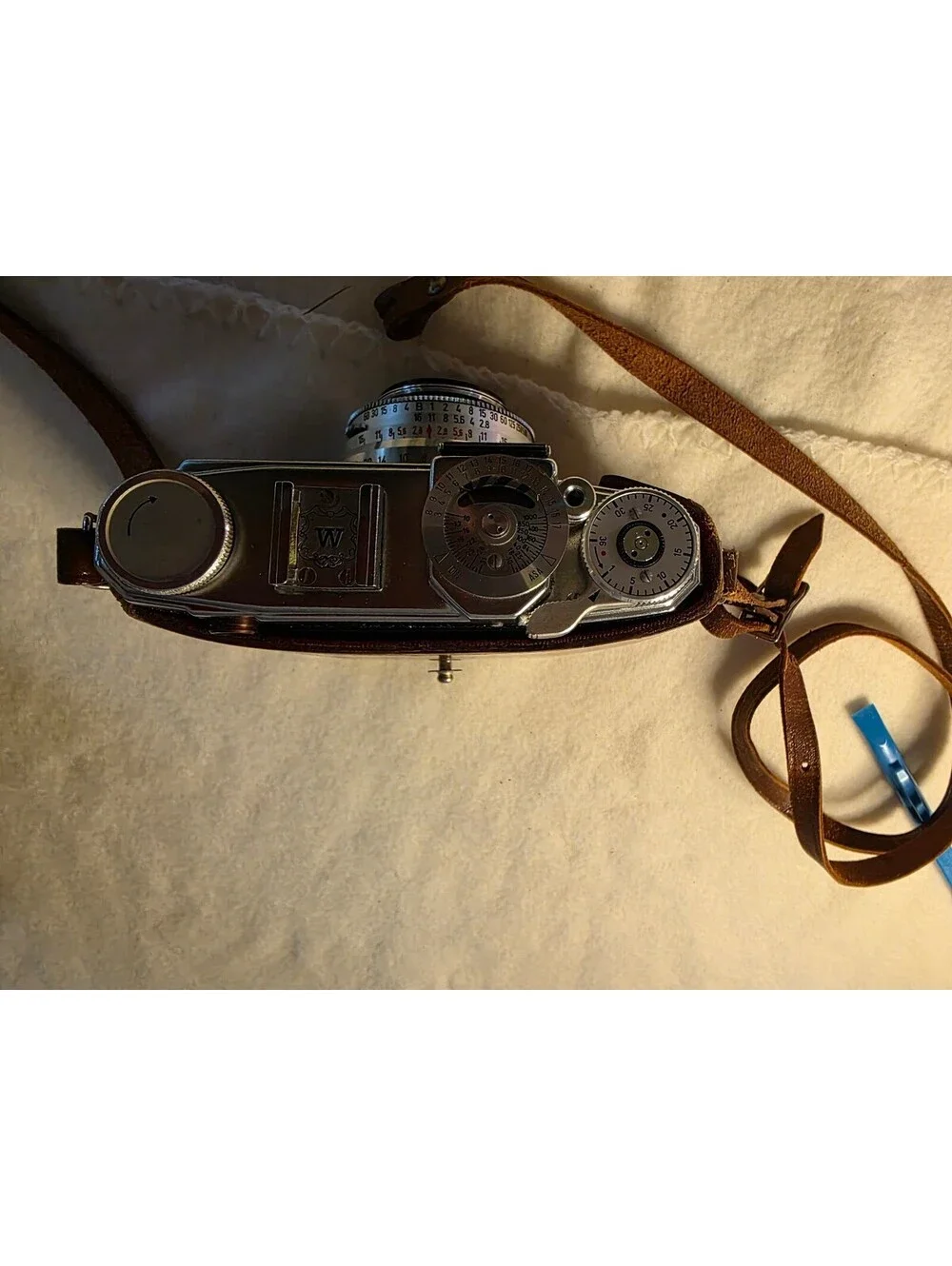 Vintage Wittnauer 35mm Rangefinder Camera Chronar 50mm f/2.8 Lens  Leather Case